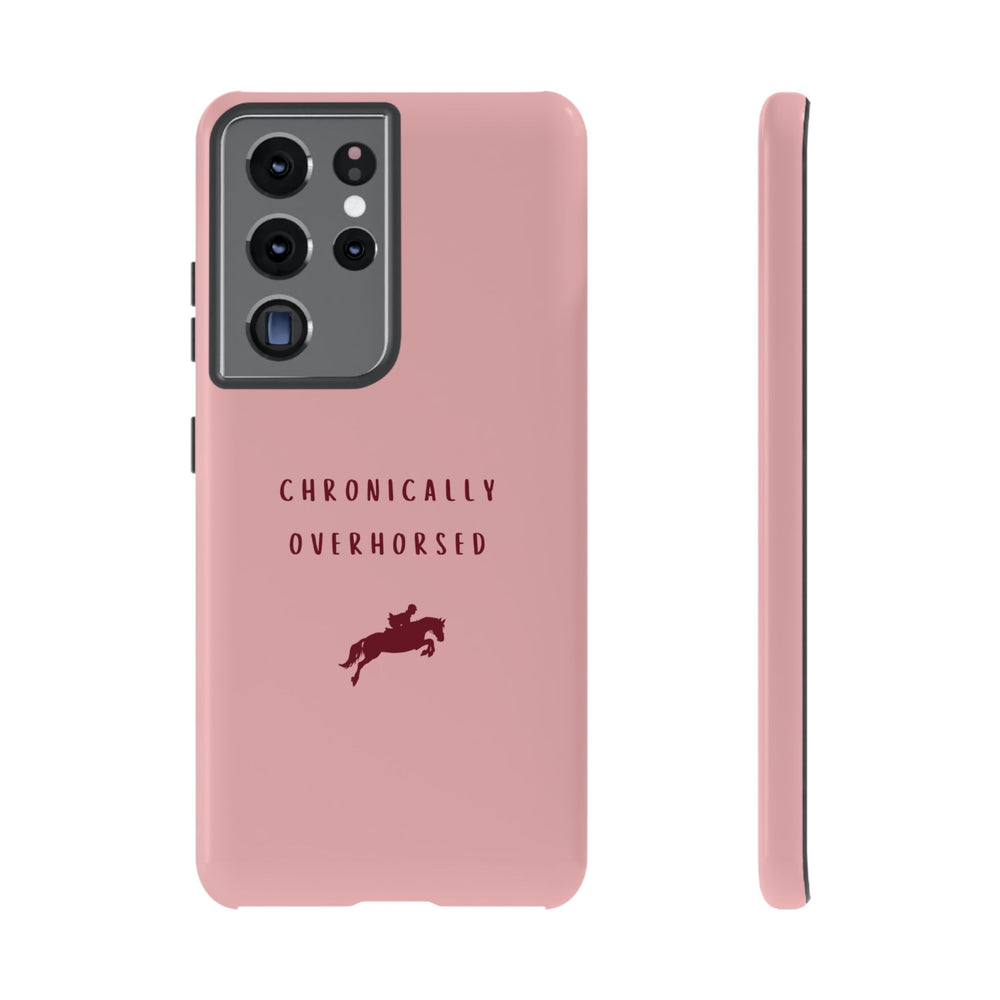 Pink & Burgundy "Chronically Overhorsed" Case