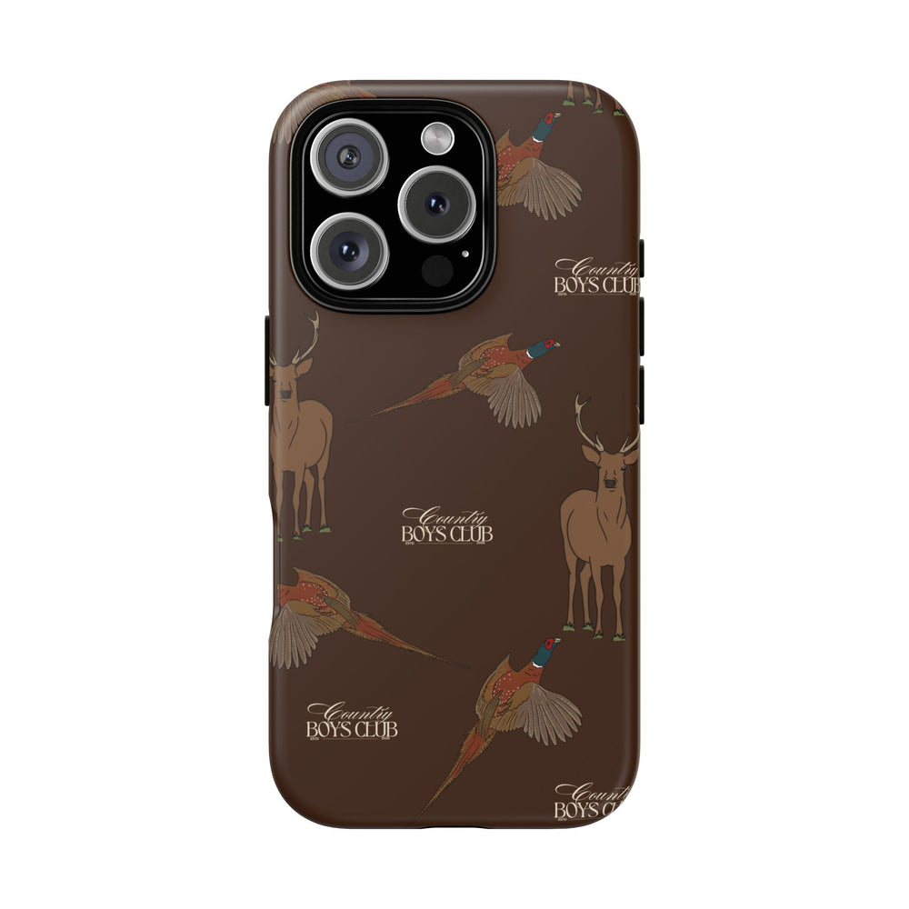 Chestnut Brown 'Boys Stags & Pheasants' Case  | CBC x Country Cases
