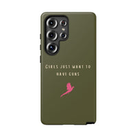 Green & Pink 'Girls Just Want To Have Guns' Case (Pheasant)