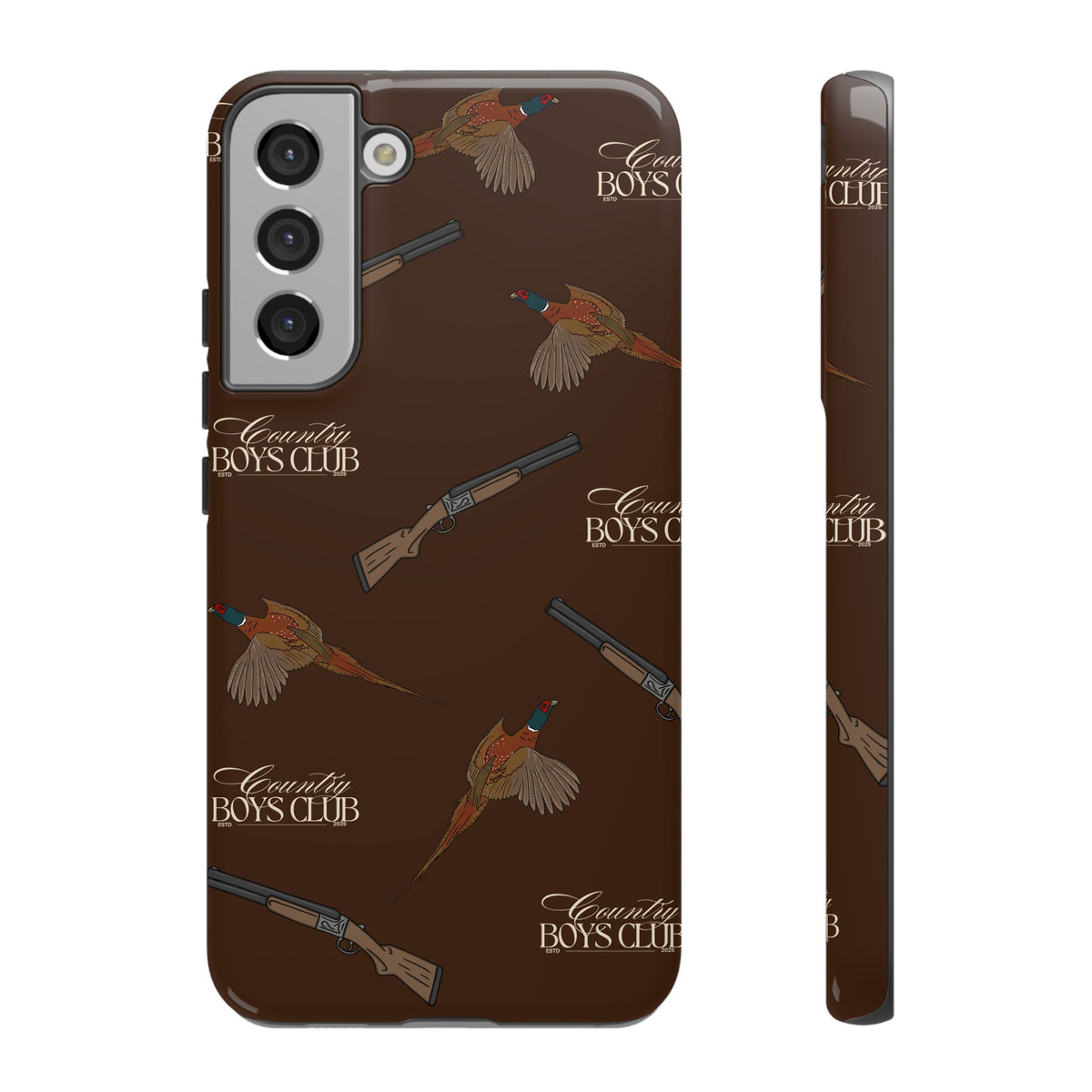 Chestnut Brown 'Boys Pheasants & Shotguns' Case  | CBC x Country Cases