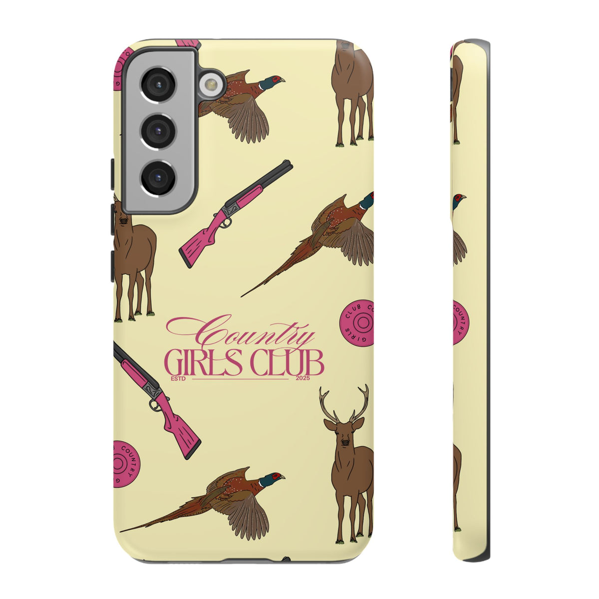 Butter Yellow 'Girls Love Guns' Case  | CGC x Country Cases