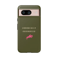 Green & Pink Chronically Overhorsed Case