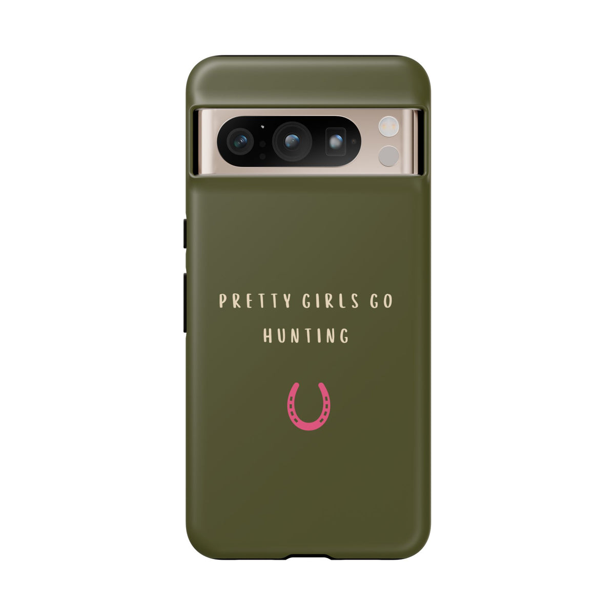 Green & Pink 'Pretty Girls Go Hunting' (Horse Shoe)