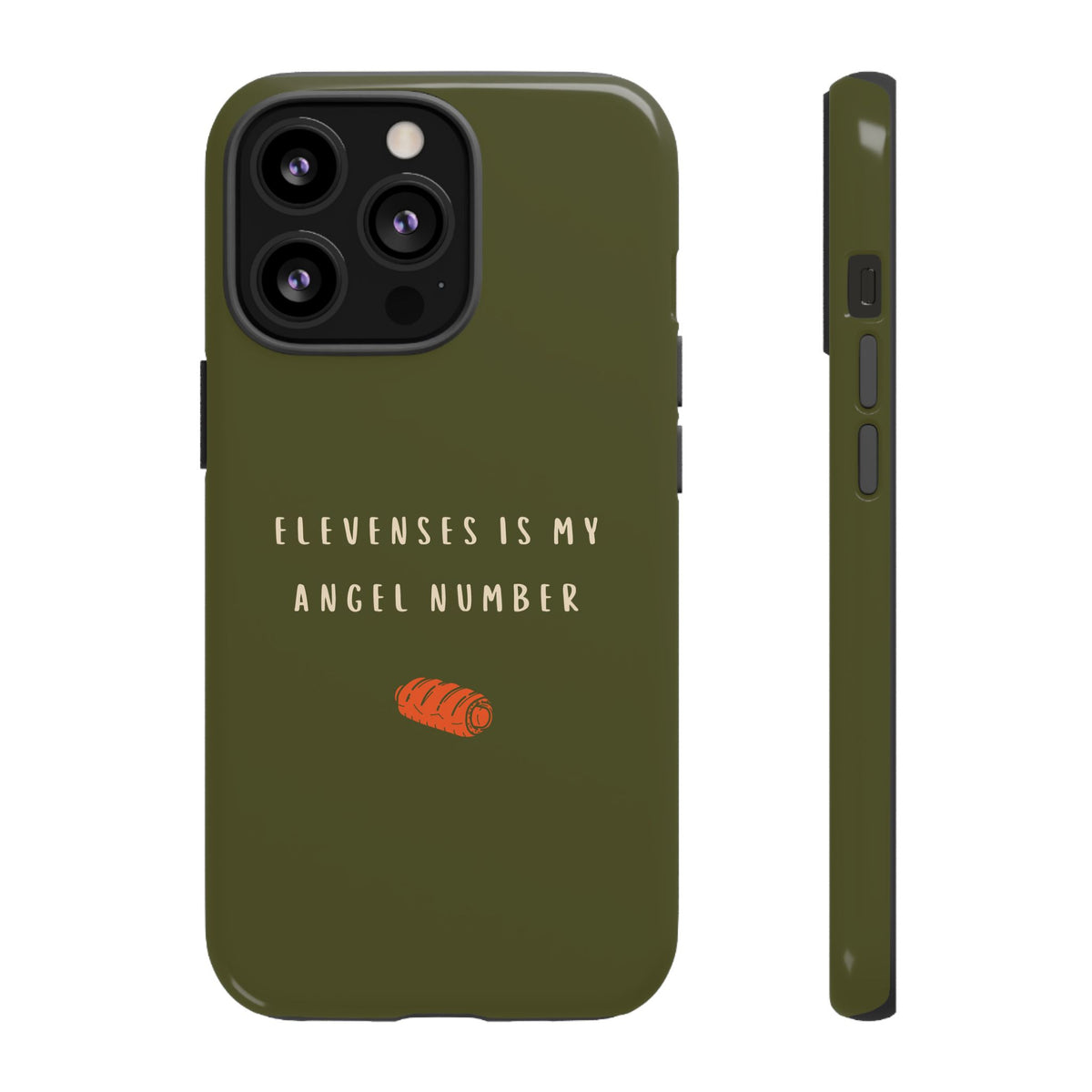 Green & Orange 'Elevenses Is My Angel Number' Case