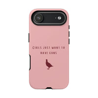 Pink & Burgundy 'Girls Just Want To Have Guns' Case (Partridge)
