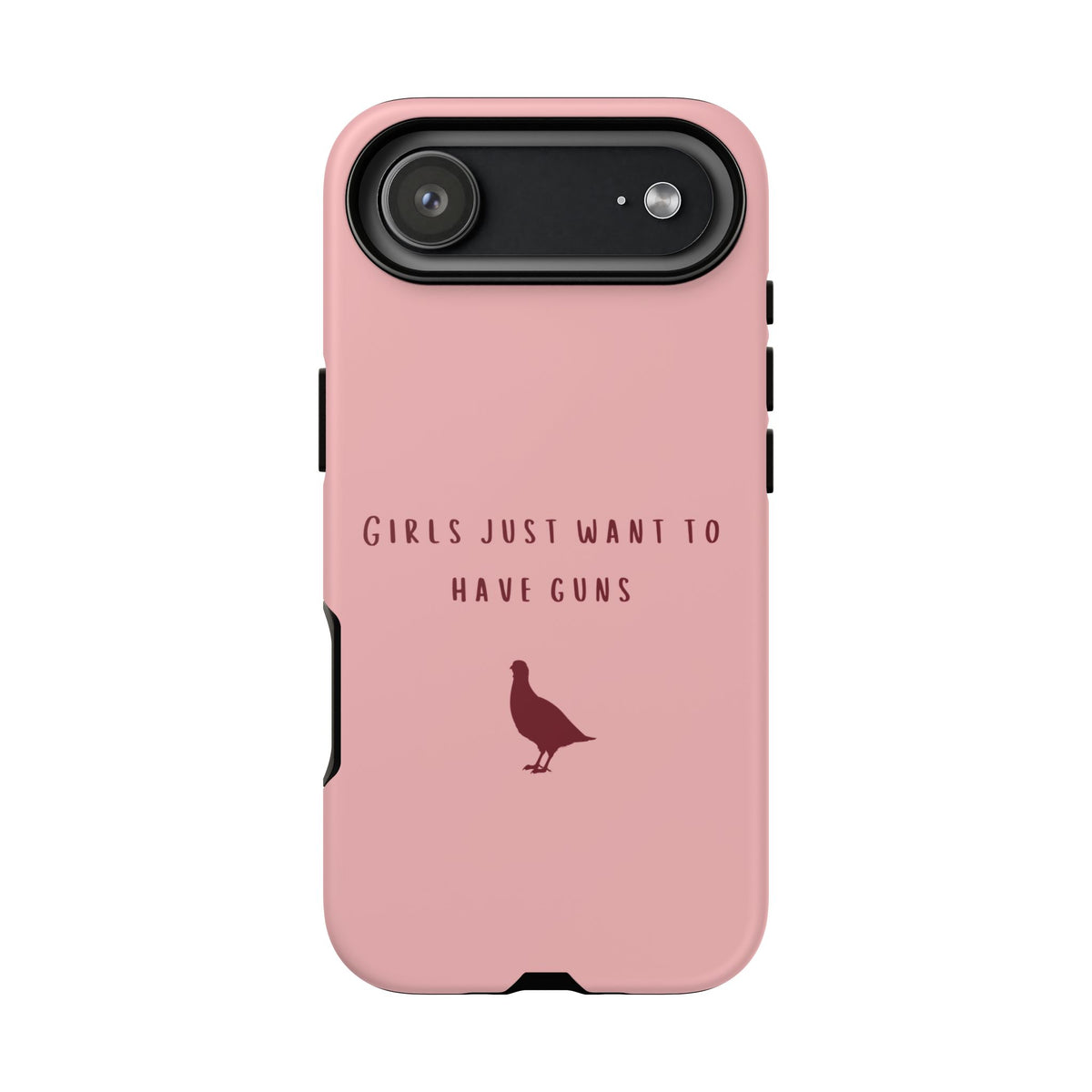 Pink & Burgundy 'Girls Just Want To Have Guns' Case (Partridge)