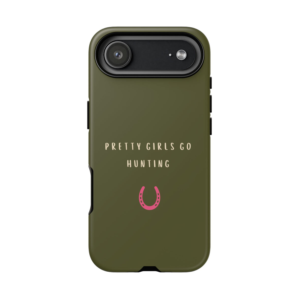 Green & Pink 'Pretty Girls Go Hunting' (Horse Shoe)