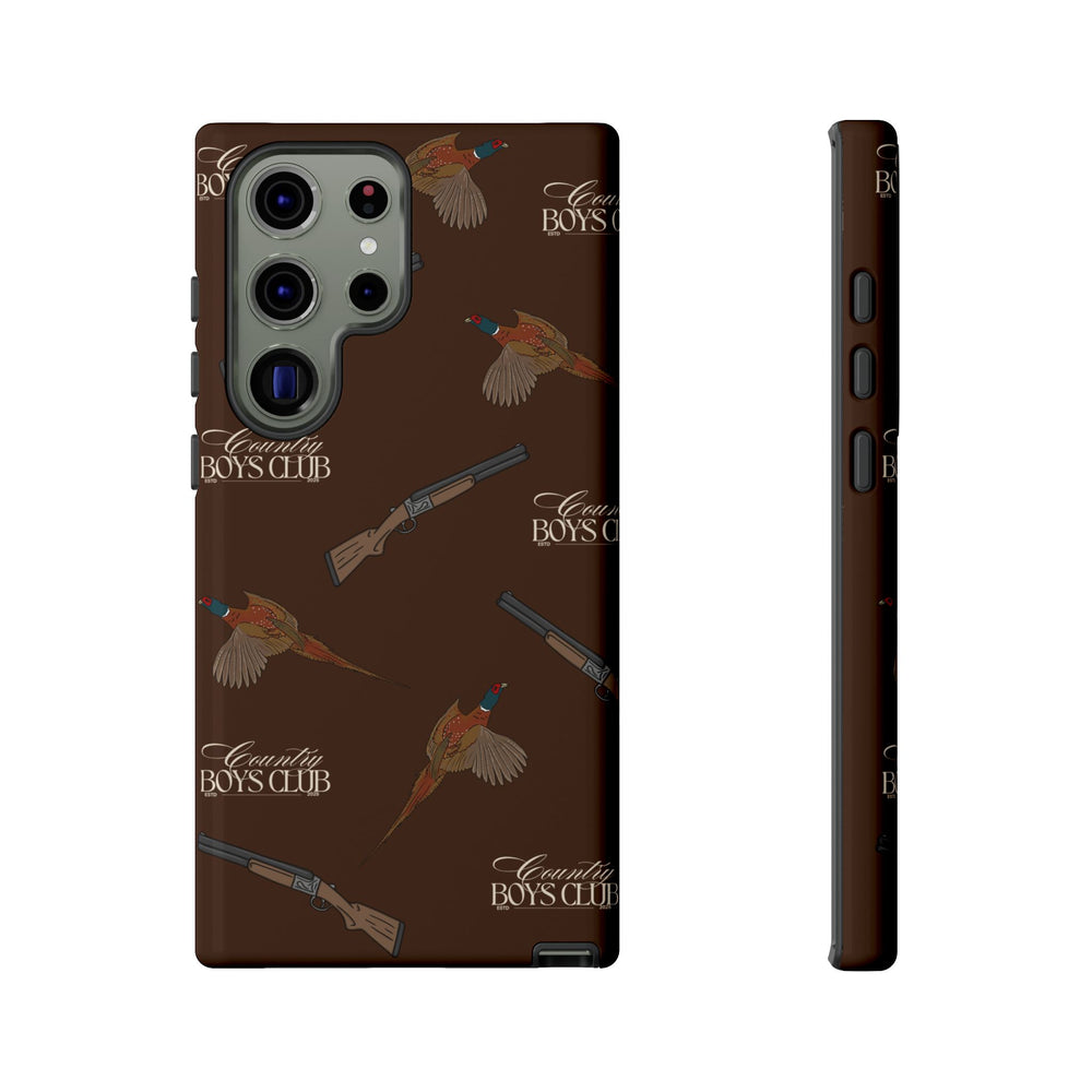 Chestnut Brown 'Boys Pheasants & Shotguns' Case  | CBC x Country Cases