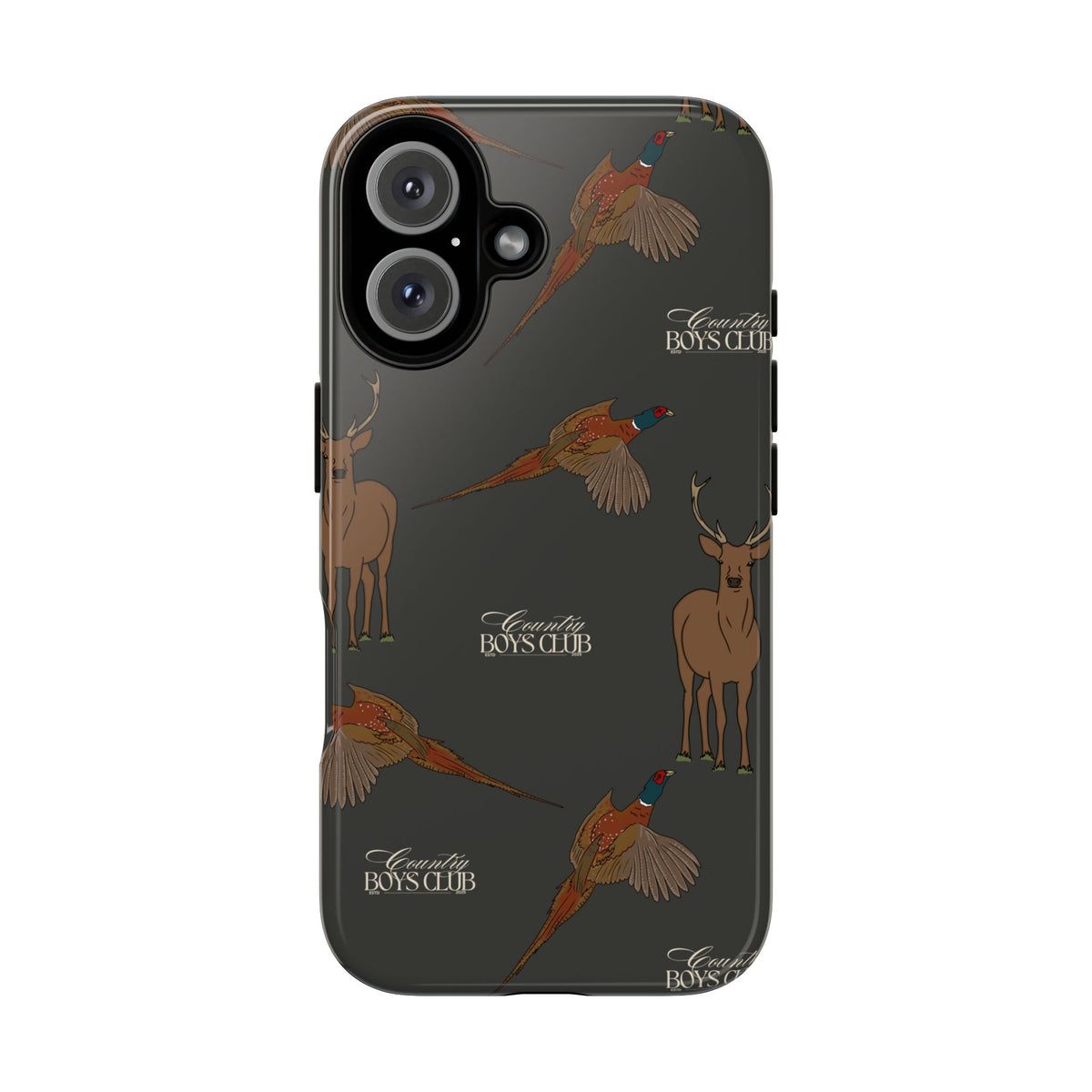 Charcoal 'Boys Stags & Pheasants' Case  | CBC x Country Cases