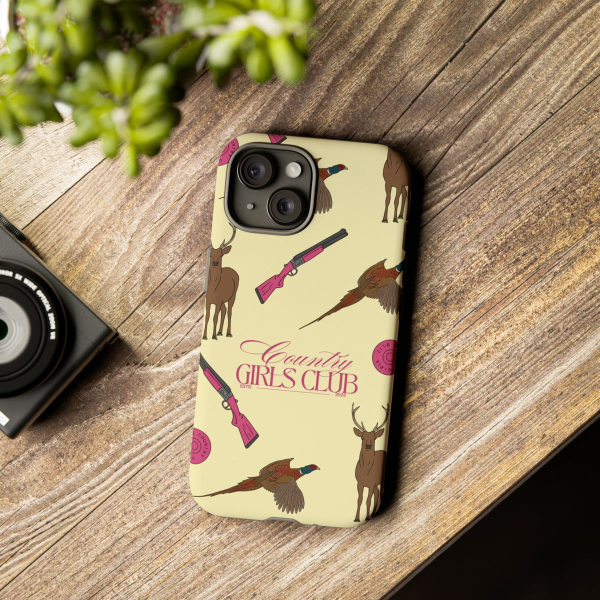 Butter Yellow 'Girls Love Guns' Case  | CGC x Country Cases