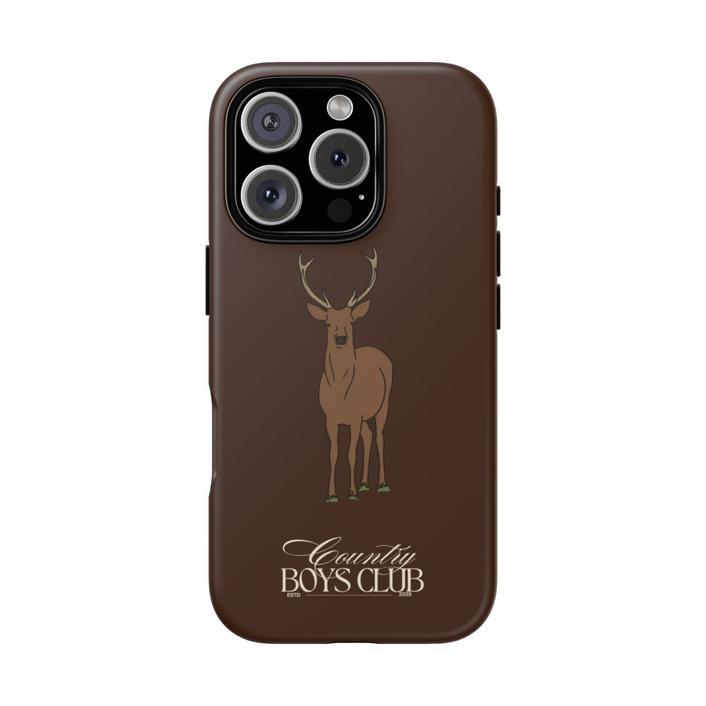 Chestnut Brown 'Country Boys Club Deer' Case  | CBC x Country Cases