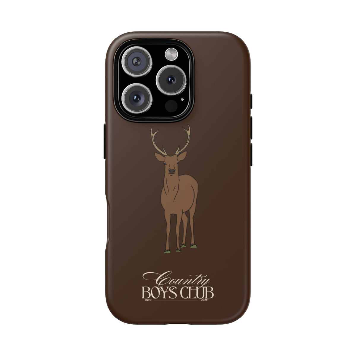 Chestnut Brown 'Country Boys Club Deer' Case  | CBC x Country Cases