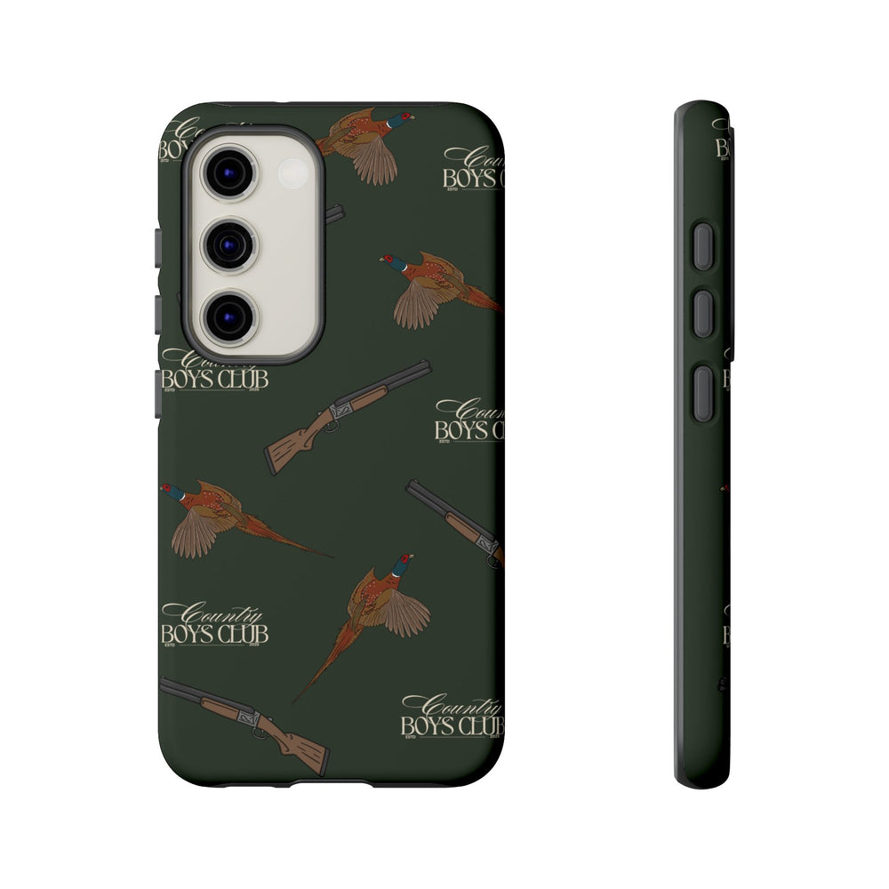Field Green 'Boys Pheasants & Shotguns' Case  | CBC x Country Cases