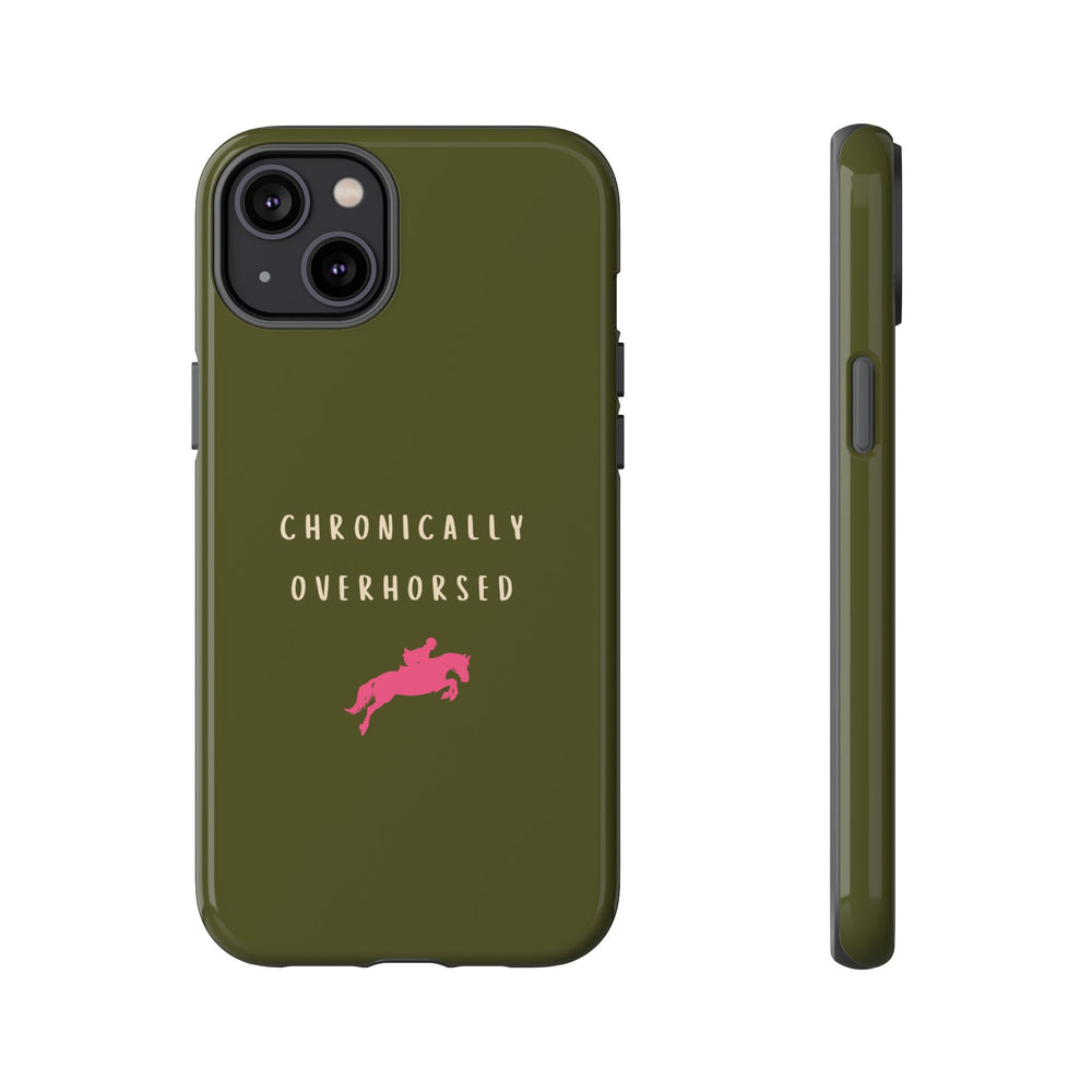 Green & Pink Chronically Overhorsed Case