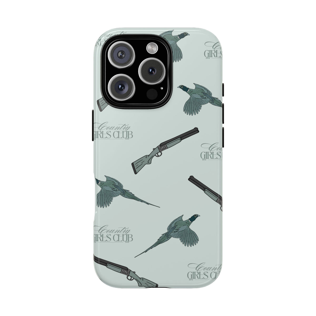 Blue 'Girls Pheasants & Shotguns' Case  | CGC x Country Cases