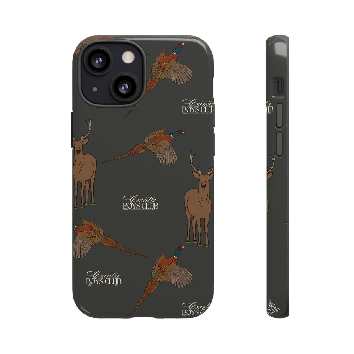 Charcoal 'Boys Stags & Pheasants' Case  | CBC x Country Cases