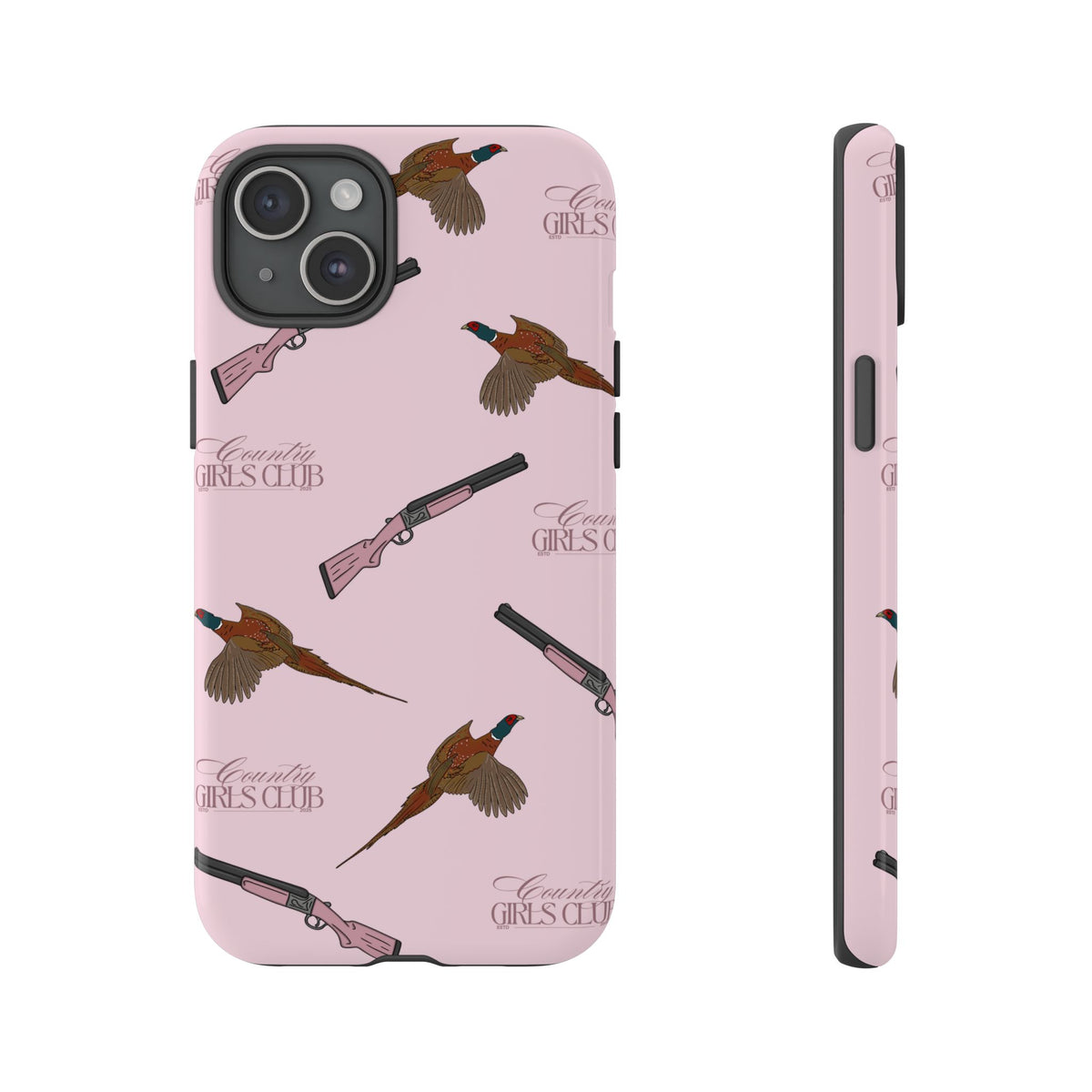 Pink 'Girls Pheasants & Shotguns' Case  | CGC x Country Cases