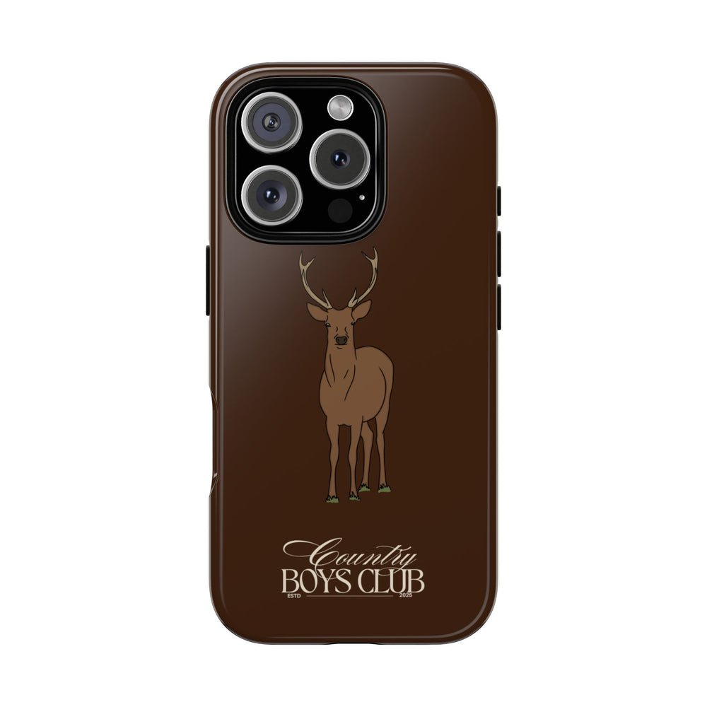 Chestnut Brown 'Country Boys Club Deer' Case  | CBC x Country Cases