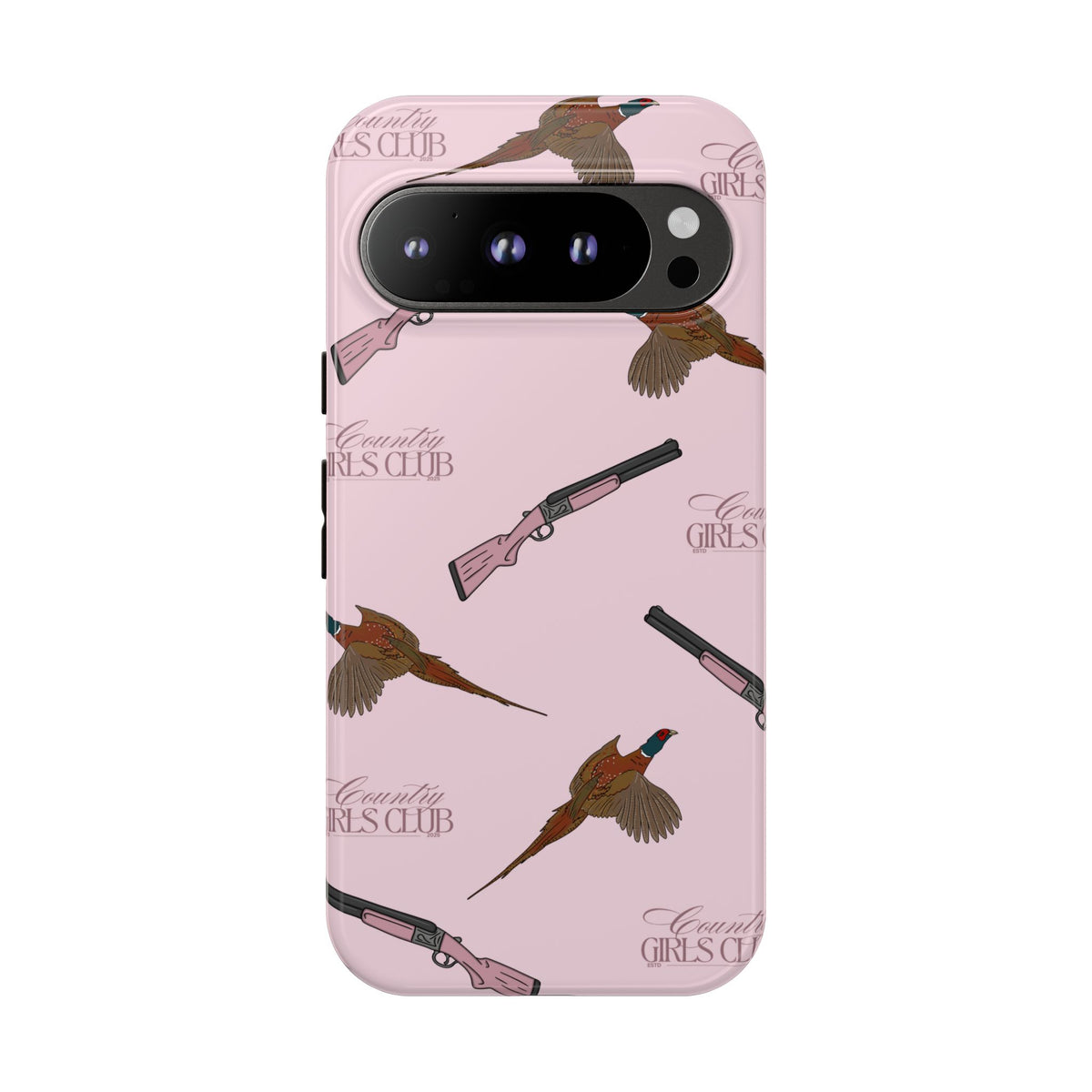 Pink 'Girls Pheasants & Shotguns' Case  | CGC x Country Cases