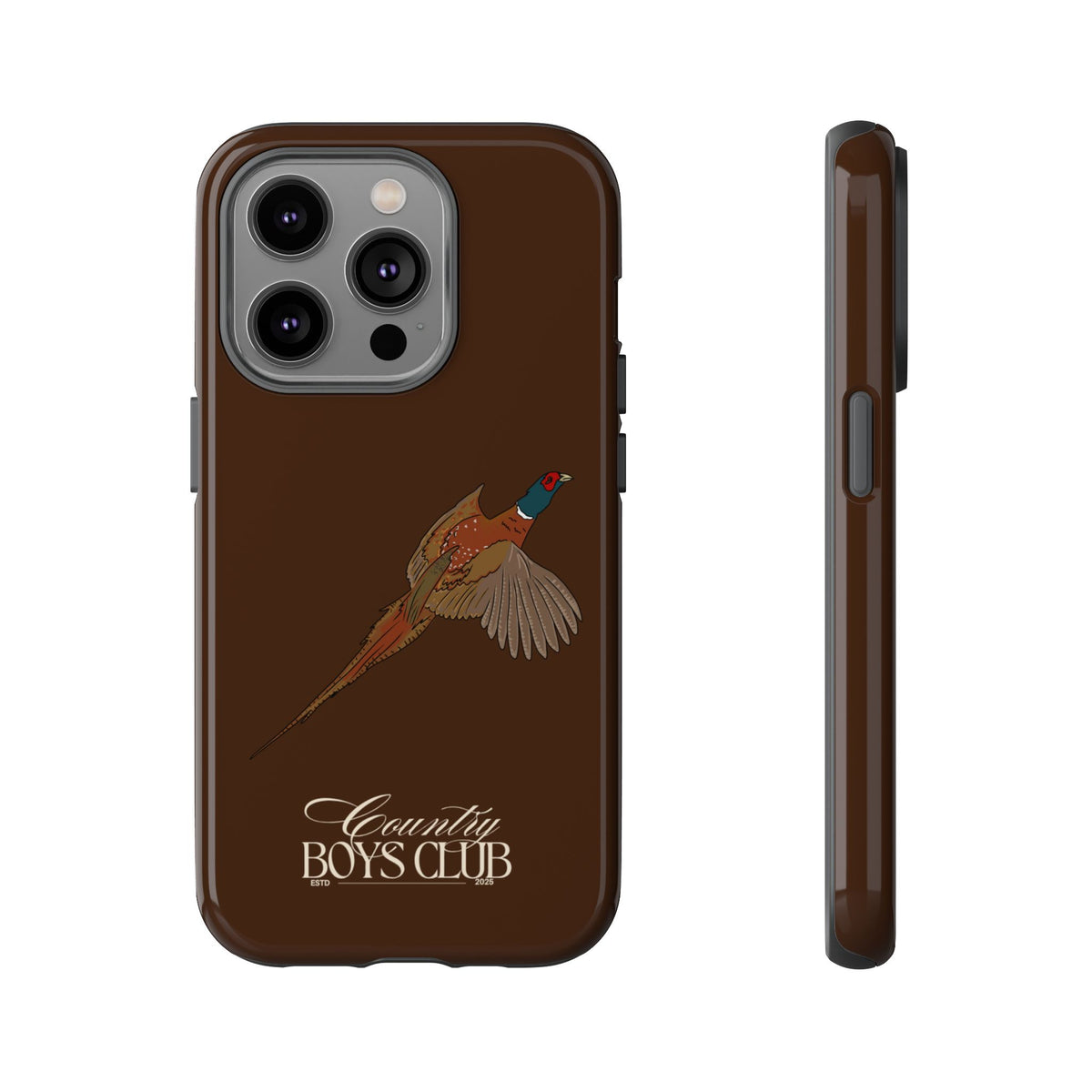 Chestnut Brown 'Country Boys Club Pheasant' Case  | CBC x Country Cases