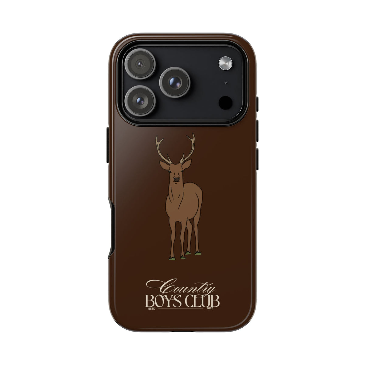 Chestnut Brown 'Country Boys Club Deer' Case  | CBC x Country Cases