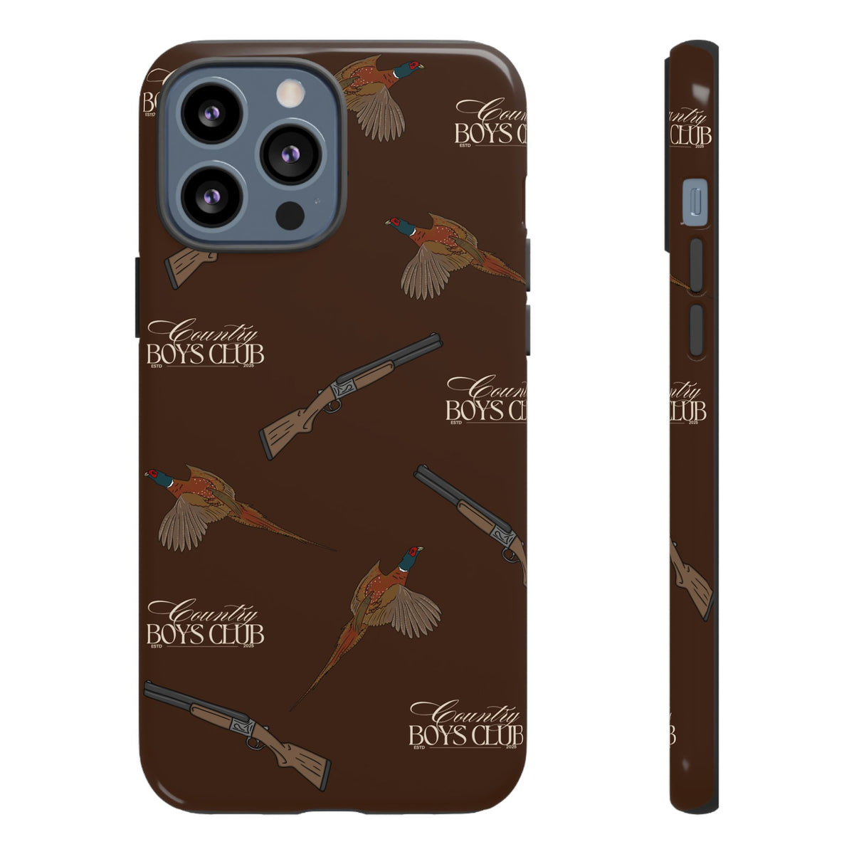 Chestnut Brown 'Boys Pheasants & Shotguns' Case  | CBC x Country Cases
