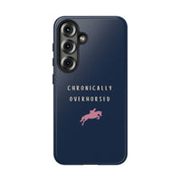 Navy & Pink "Chronically Overhorsed" Case