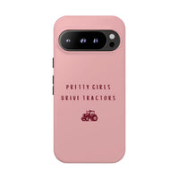 Pink & Burgundy 'Pretty Girls Drive Tractors' Case
