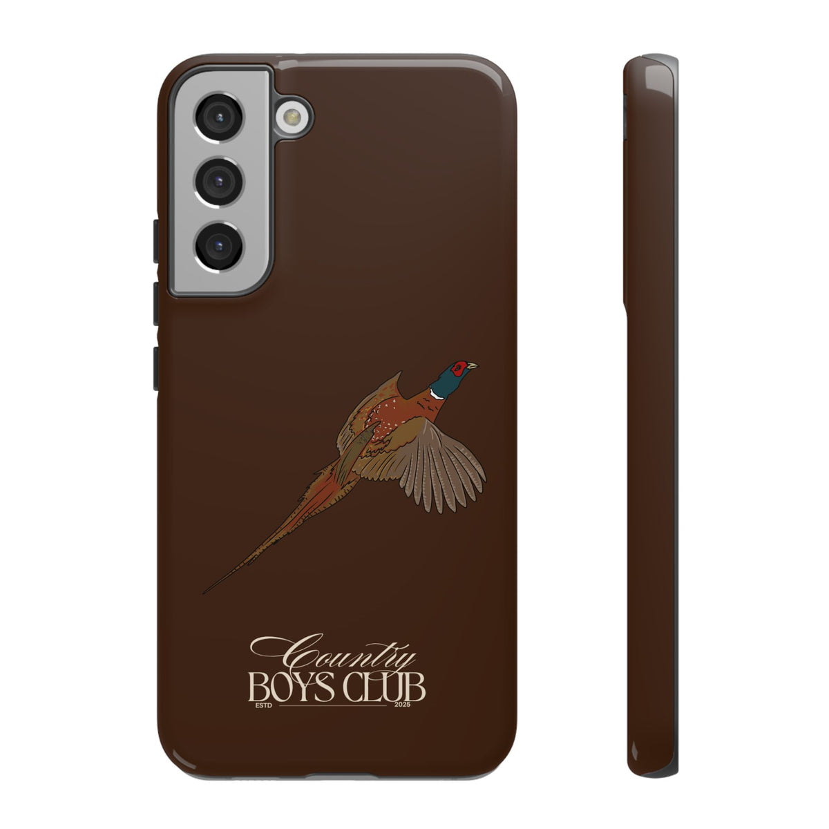 Chestnut Brown 'Country Boys Club Pheasant' Case  | CBC x Country Cases
