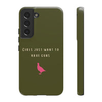 Green & Pink 'Girls Just Want To Have Guns' Case (Partridge)