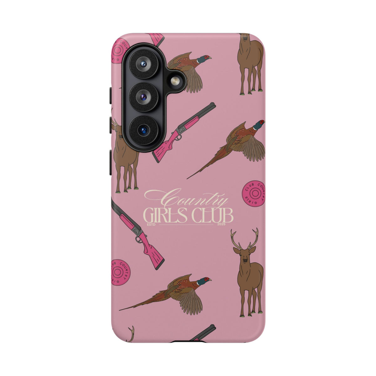 Dusty Pink 'Girls Love Guns' Case  | CGC x Country Cases
