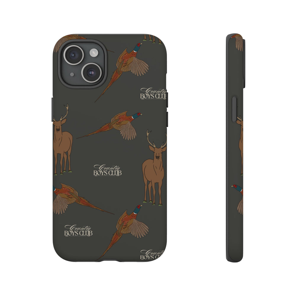 Charcoal 'Boys Stags & Pheasants' Case  | CBC x Country Cases