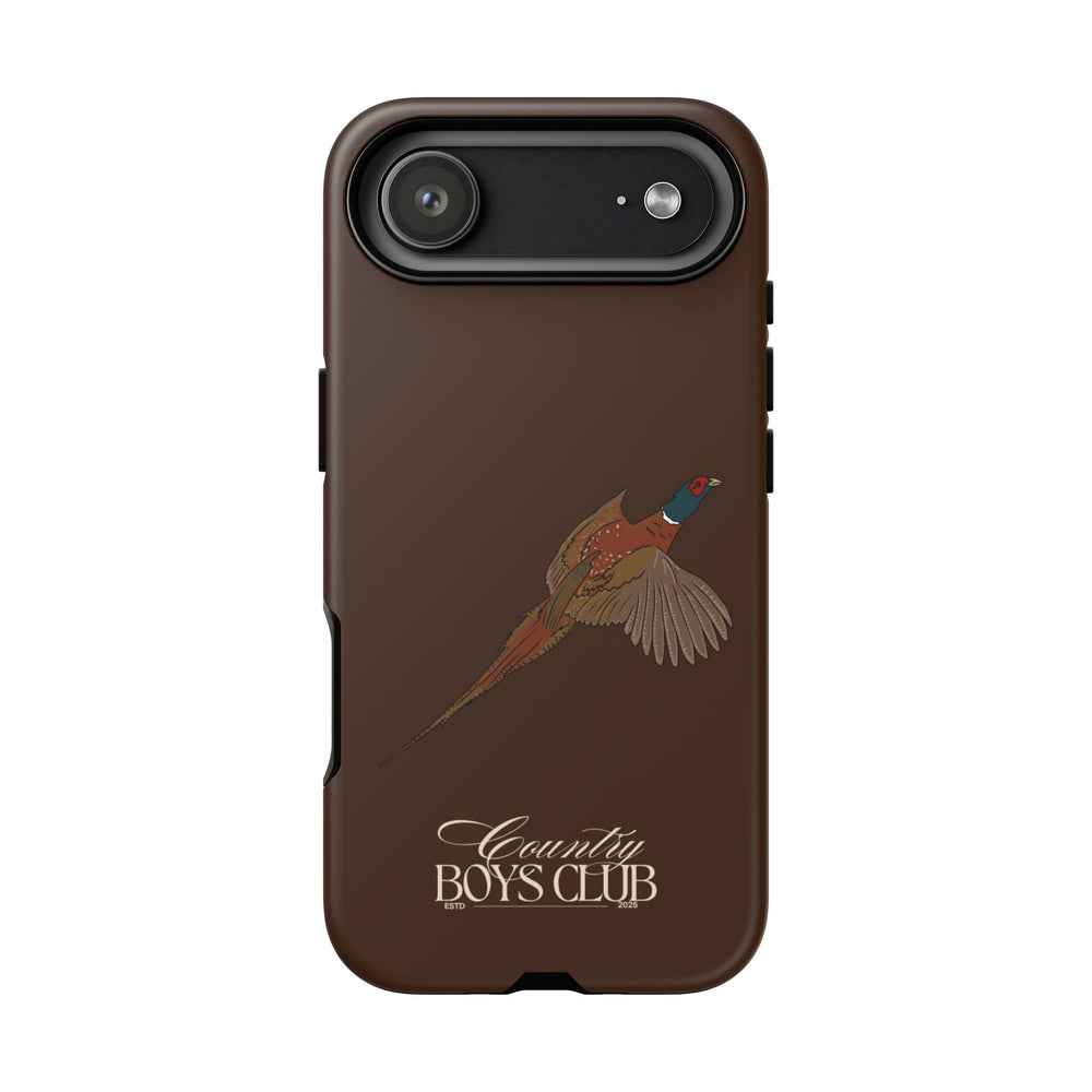 Chestnut Brown 'Country Boys Club Pheasant' Case  | CBC x Country Cases