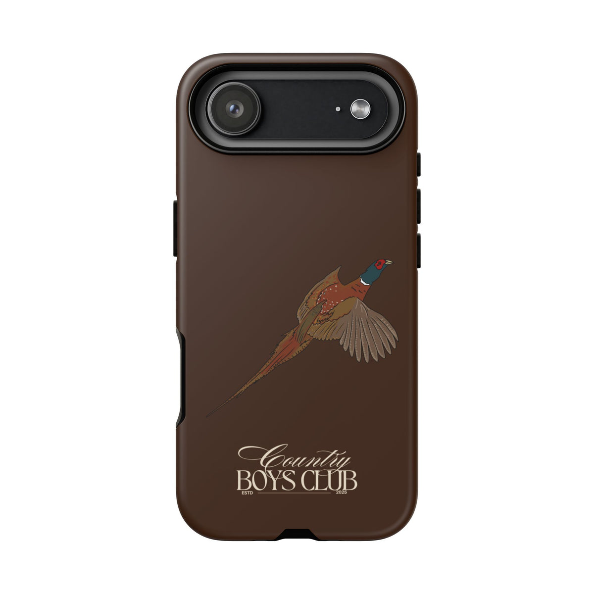 Chestnut Brown 'Country Boys Club Pheasant' Case  | CBC x Country Cases