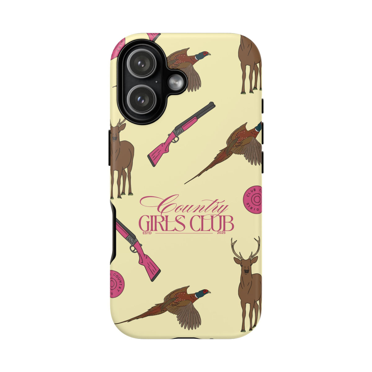 Butter Yellow 'Girls Love Guns' Case  | CGC x Country Cases