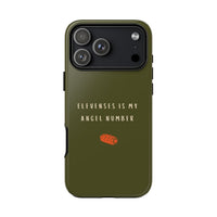 Green & Orange 'Elevenses Is My Angel Number' Case