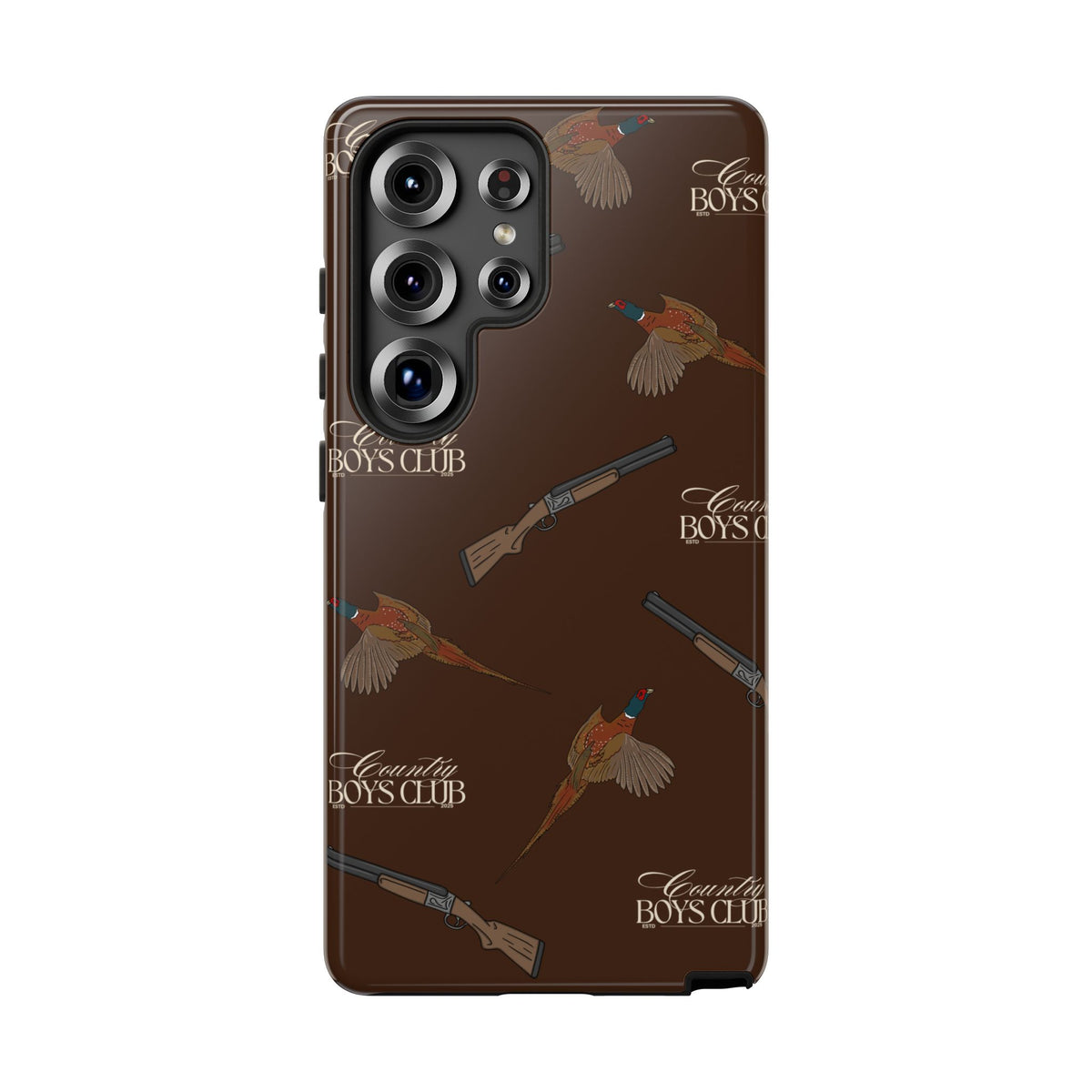 Chestnut Brown 'Boys Pheasants & Shotguns' Case  | CBC x Country Cases