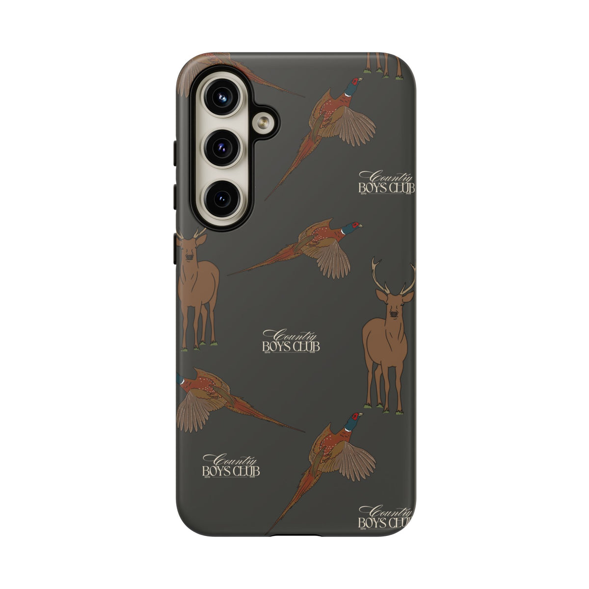 Charcoal 'Boys Stags & Pheasants' Case  | CBC x Country Cases