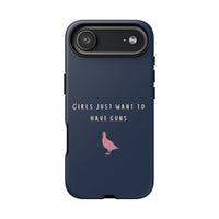 Navy & Pink 'Girls Just Want To Have Guns' Case (Partridge)