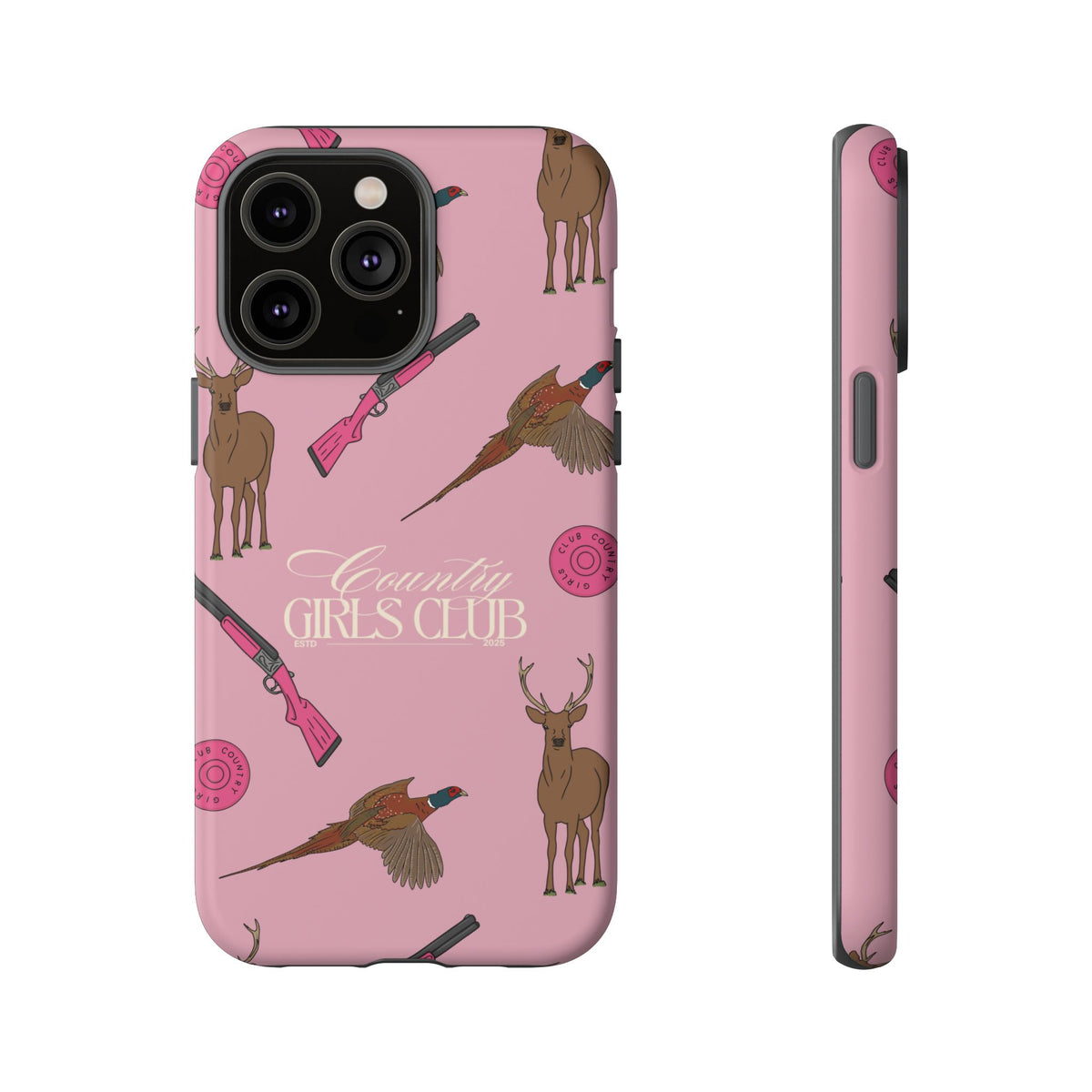 Dusty Pink 'Girls Love Guns' Case  | CGC x Country Cases