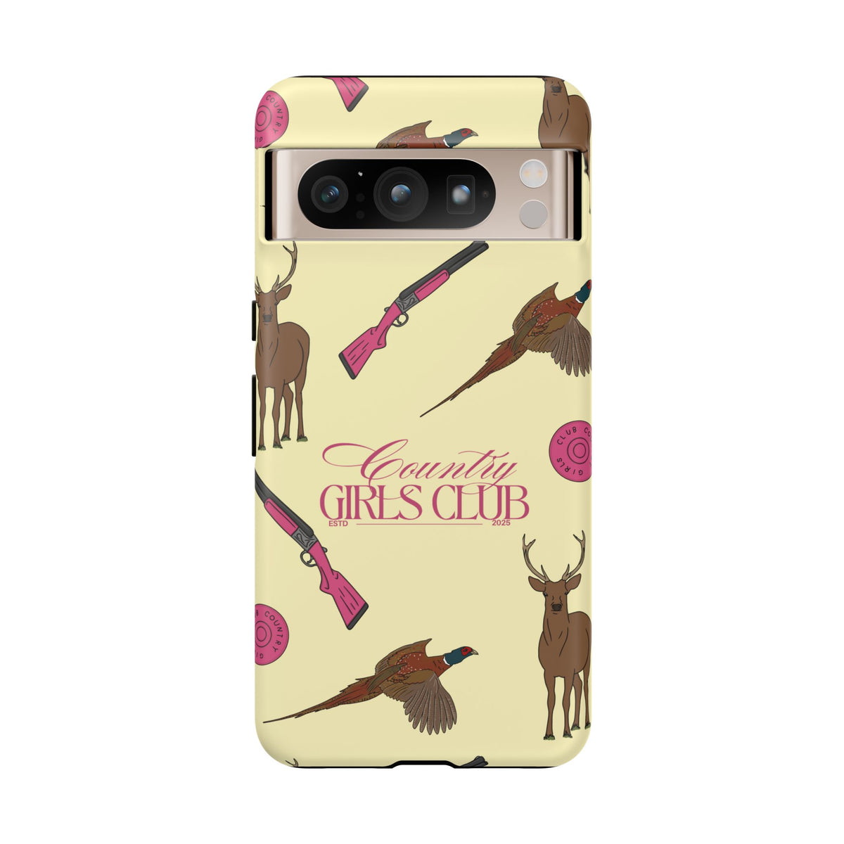 Butter Yellow 'Girls Love Guns' Case  | CGC x Country Cases