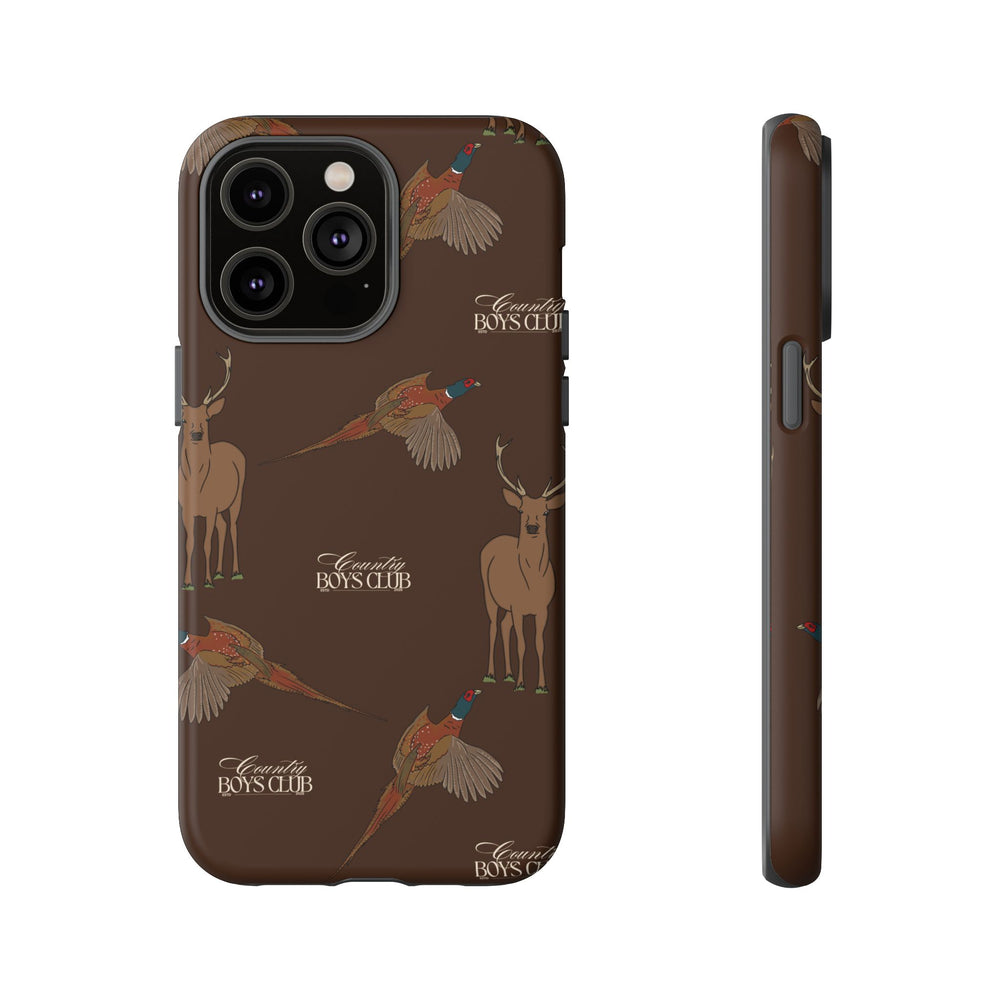Chestnut Brown 'Boys Stags & Pheasants' Case  | CBC x Country Cases