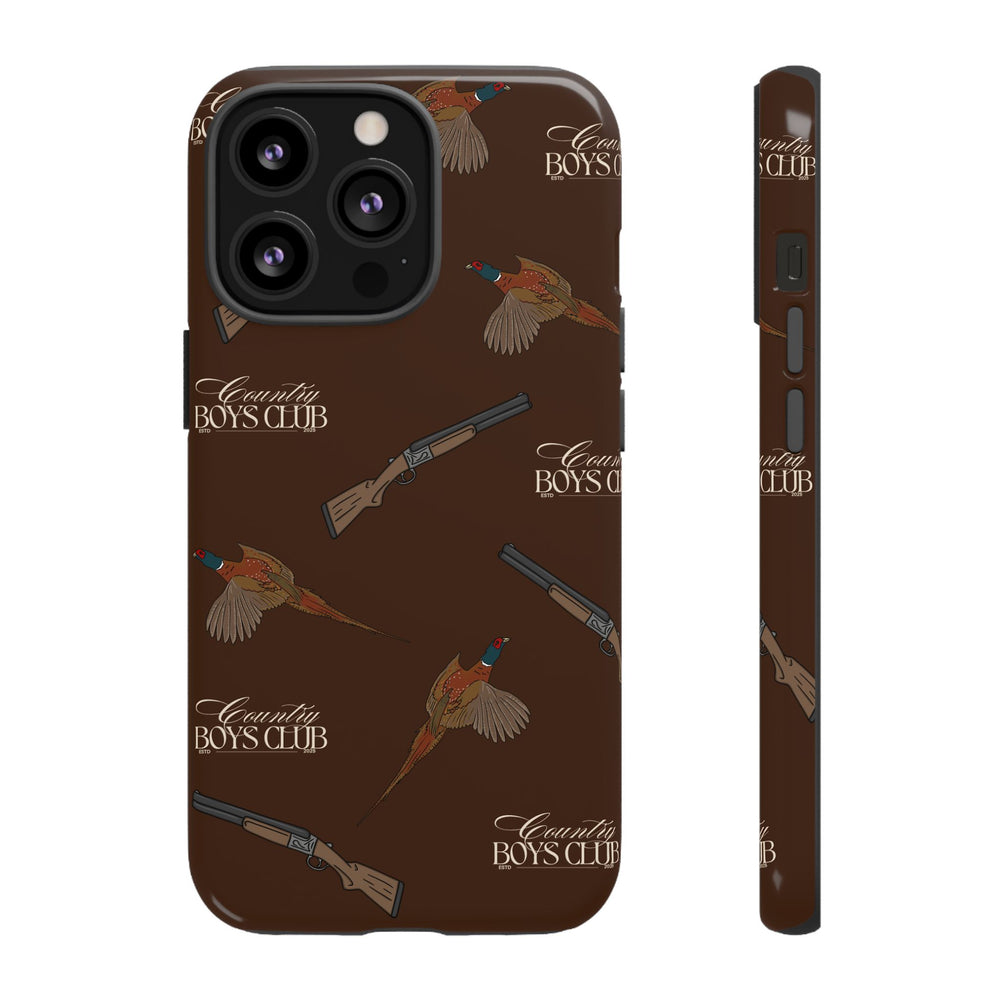 Chestnut Brown 'Boys Pheasants & Shotguns' Case  | CBC x Country Cases