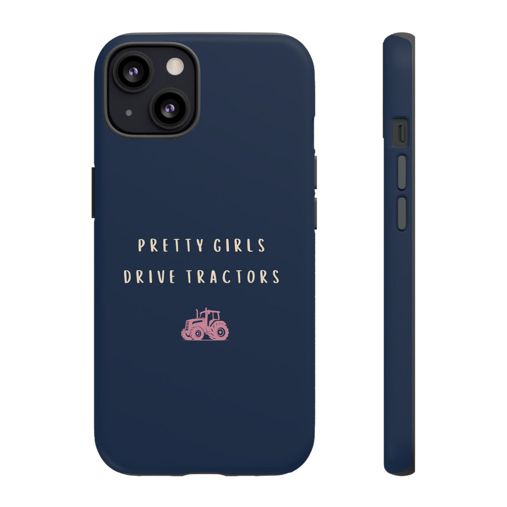 Navy & Pink 'Pretty Girls Drive Tractors' Case