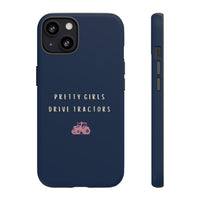 Navy & Pink 'Pretty Girls Drive Tractors' Case