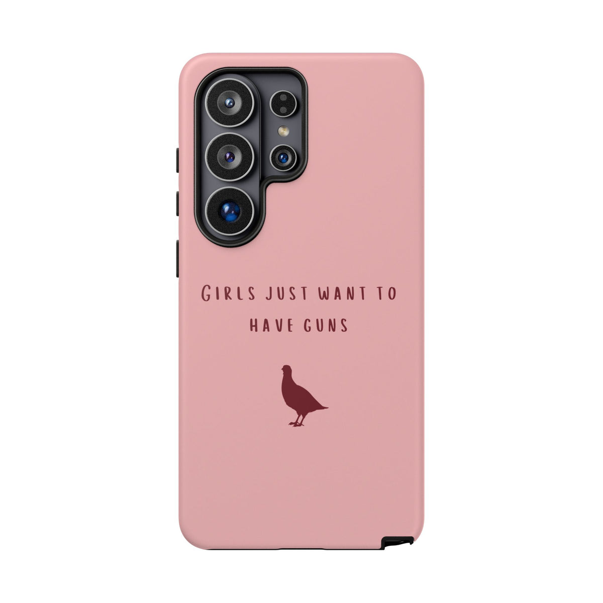 Pink & Burgundy 'Girls Just Want To Have Guns' Case (Partridge)