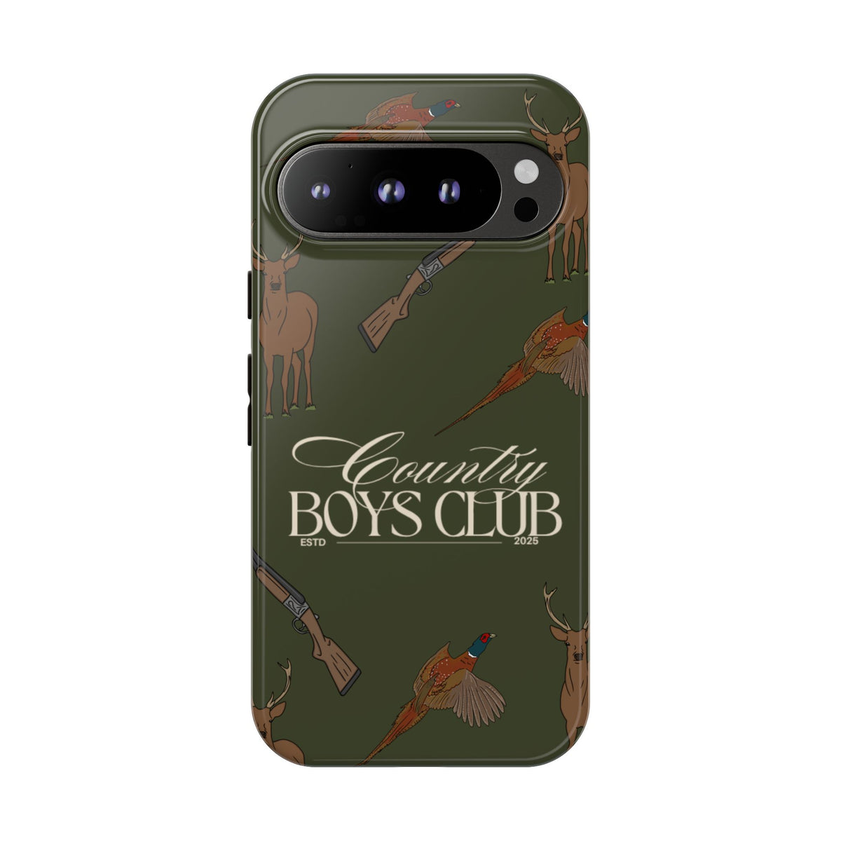 Forest Green Boys Love Guns Case  | CGC x Country Cases