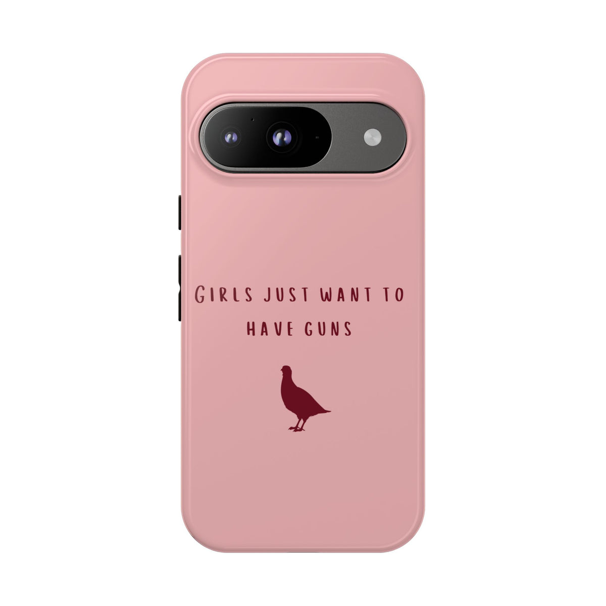 Pink & Burgundy 'Girls Just Want To Have Guns' Case (Partridge)