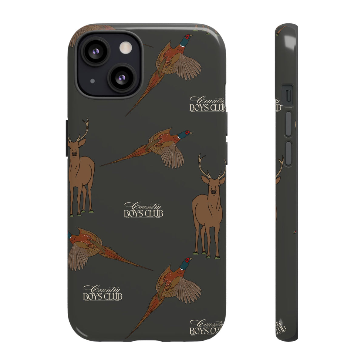 Charcoal 'Boys Stags & Pheasants' Case  | CBC x Country Cases