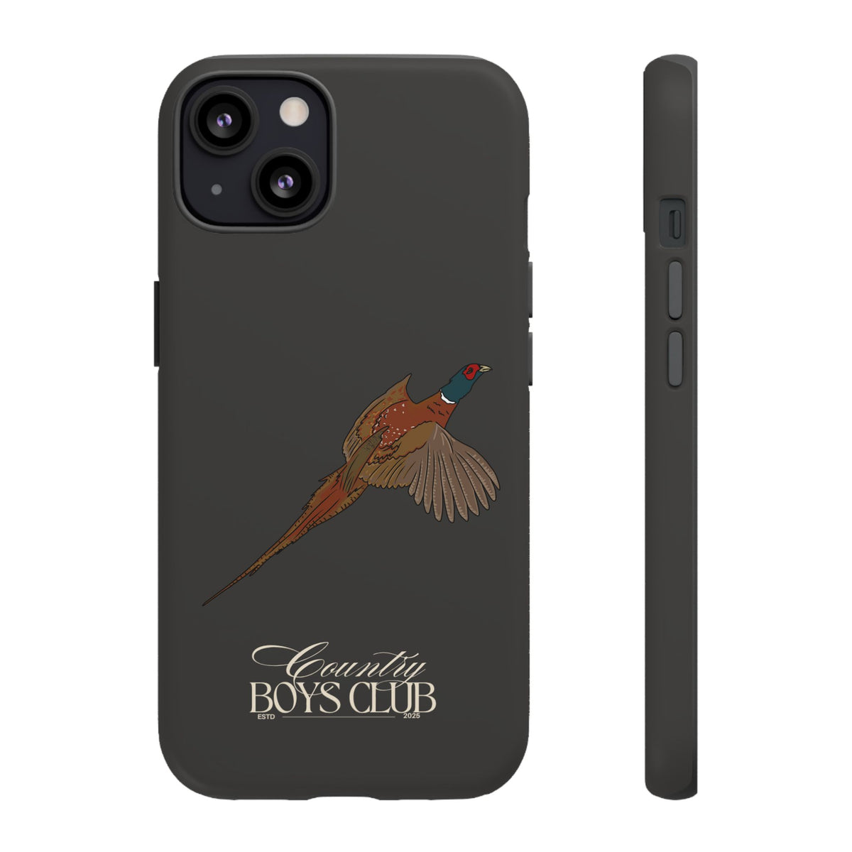 Charcoal 'Country Boys Club Pheasant' Case  | CGC x Country Cases